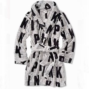 VS Pink Cozy Short Robe